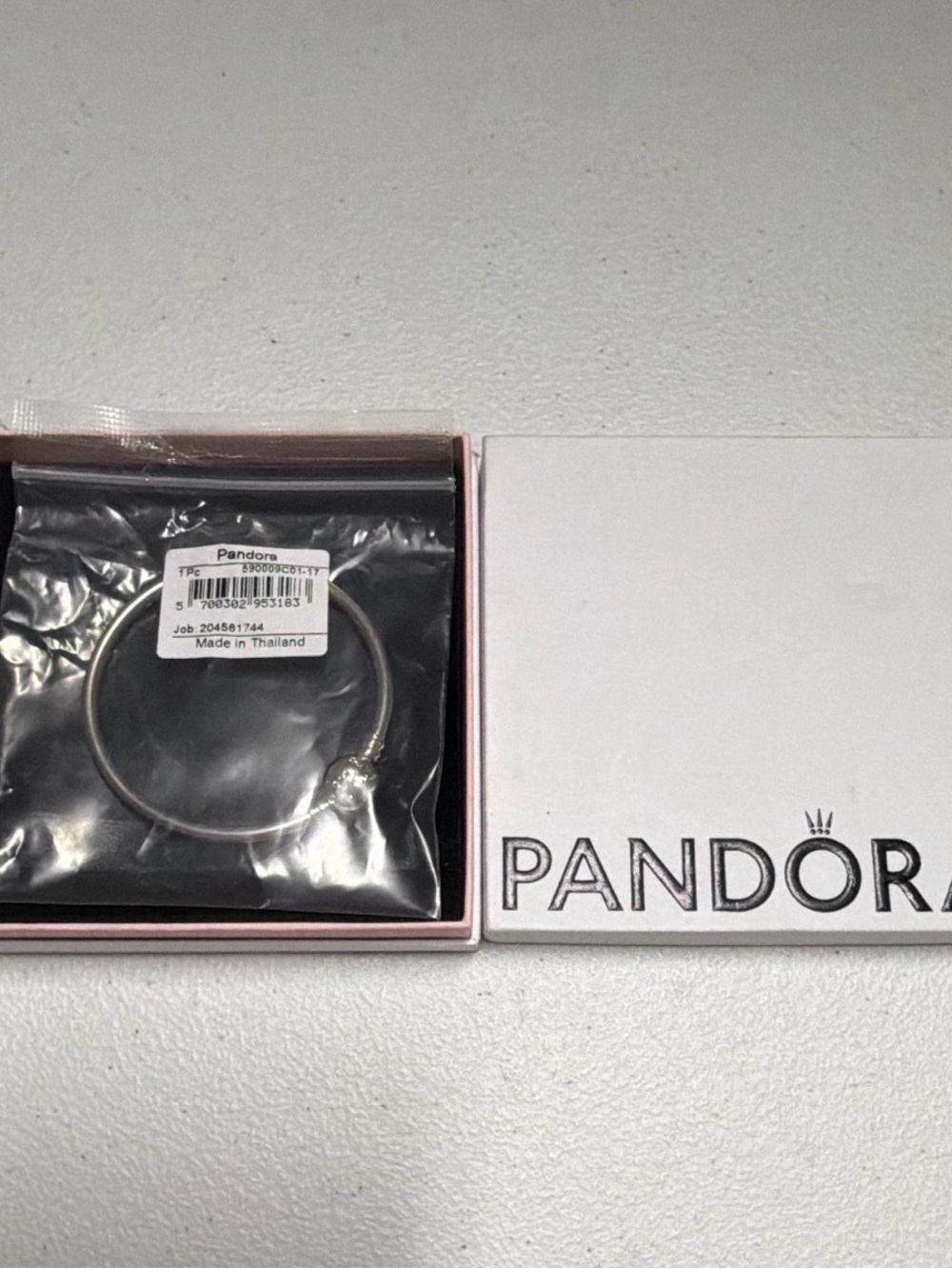 Pandora White and Black Logo Jewelry Box Cover